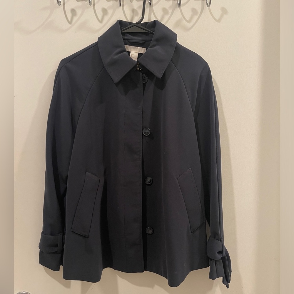 H&M Elegant Black Trench Coat